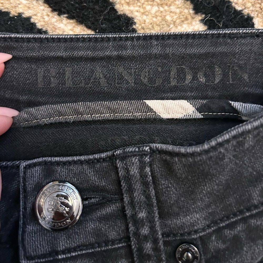 BURBERRY London womens 'Blangdon' Black Boot Cut Jeans Sz 26 - Picture 3 of 14